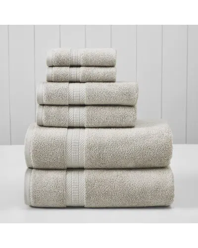 MODERN THREADS MODERN THREADS 6PC RAYON & COTTON-BLEND ULTRA SOFT & ABSORBENT TOWEL SET
