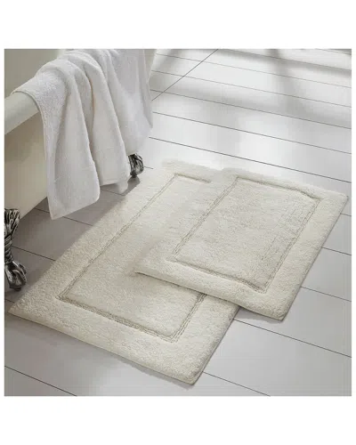 MODERN THREADS MODERN THREADS SOLID LOOP WITH NON-SLIP BACKING BATH MAT SET