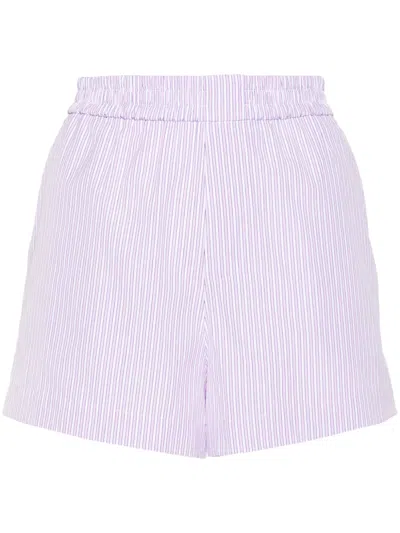MODES GARMENTS STRIPED COTTON SHORTS