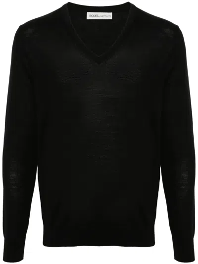 MODES GARMENTS V-NECK MERINO WOOL JUMPER