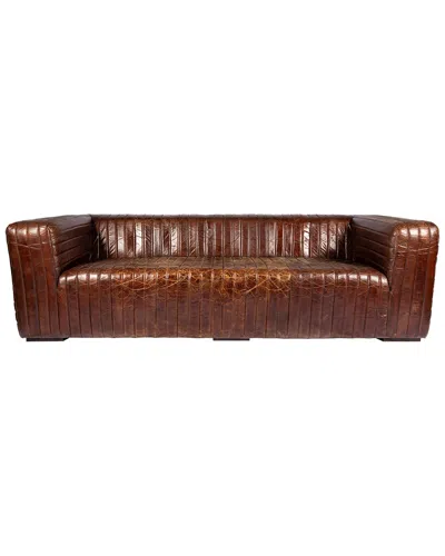 MOE'S HOME COLLECTION MOE'S HOME COLLECTION CASTLE BROWN SOFA