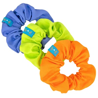 MOKUYOBI WOMEN'S GREEN / BLUE / NEUTRALS ROCKIT SCRUNCHIE THREE PACK
