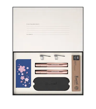 MOLESKINE SAKURA COLLECTION NOTEBOOKS AND PENS GIFT SET