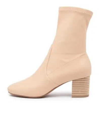 MOLLINI MOLLINI CAREFUL BEIGE NATURAL HEEL WOMENS SHOES CASUAL BOOTS ANKLE