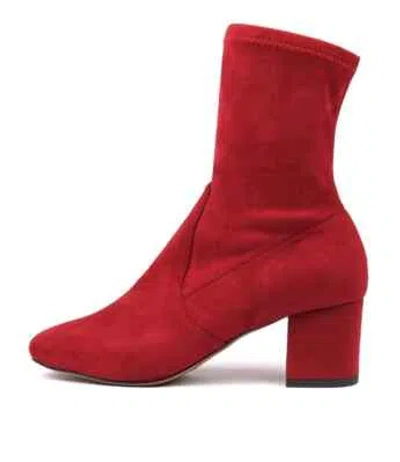 MOLLINI MOLLINI CAREFUL RED STRETCH BRIGHT RED WOMENS SHOES CASUAL BOOTS ANKLE