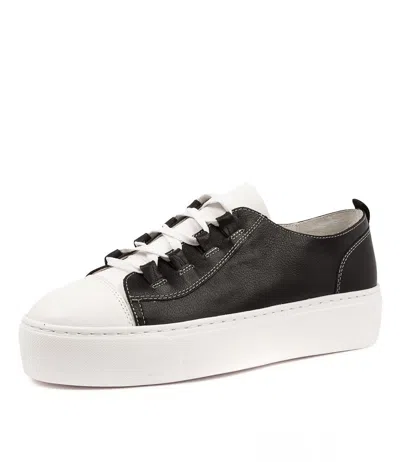 MOLLINI MOLLINI CHIPPER WHITE BLACK LEA WOMENS SHOES CASUAL SNEAKERS CASUAL