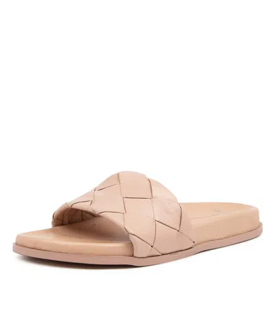 MOLLINI MOLLINI HAYDAT DK TAN LEATHER WOMENS SHOES CASUAL SANDALS SANDALS FLAT