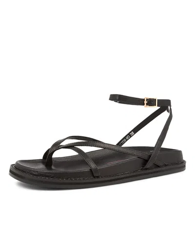 MOLLINI MOLLINI HOSTON DEEP TAN LEATHER WOMENS SHOES CASUAL SANDALS SANDALS FLAT