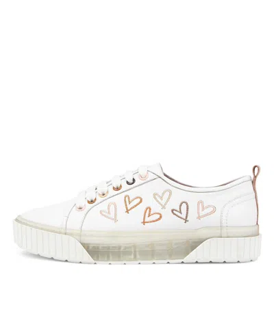 MOLLINI MOLLINI JEST WHITE RAINBOW LEATHER SNEAKERS WOMENS SHOES CASUAL