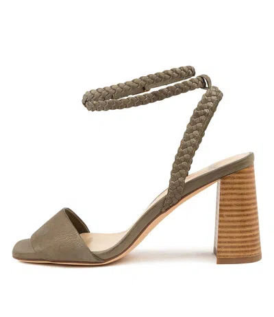 MOLLINI MOLLINI MEGGI BLACK LEATHER WOMENS SHOES CASUAL SANDALS HEELED