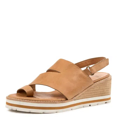 MOLLINI MOLLINI NATE TAN LEATHER WOMENS SHOES CASUAL SANDALS HEELED