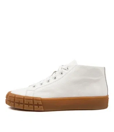 MOLLINI MOLLINI PIANO WHITE LEATHER WOMENS SHOES CASUAL SNEAKERS CASUAL