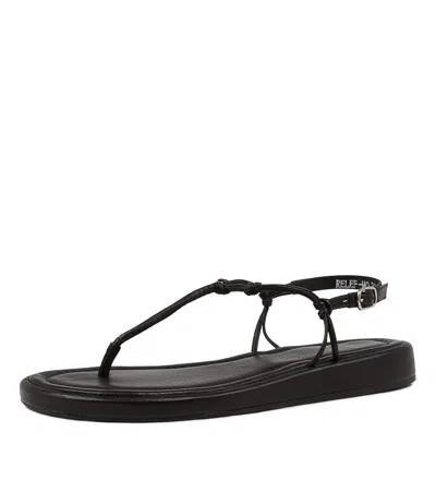 MOLLINI MOLLINI RELEE DK TAN LEATHER WOMENS SHOES CASUAL SANDALS SANDALS FLAT