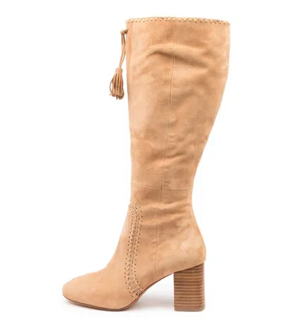 MOLLINI MOLLINI SALOME CHOC SUEDE KNEE HIGH BOOTS WOMENS SHOES CASUAL BOOTS LONG