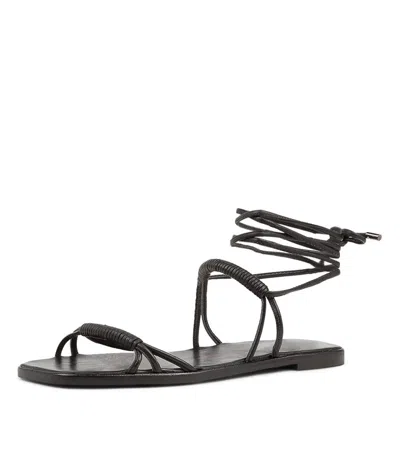 MOLLINI MOLLINI SAYSHA ARMY LEATHER WOMENS SHOES CASUAL SANDALS SANDALS FLAT