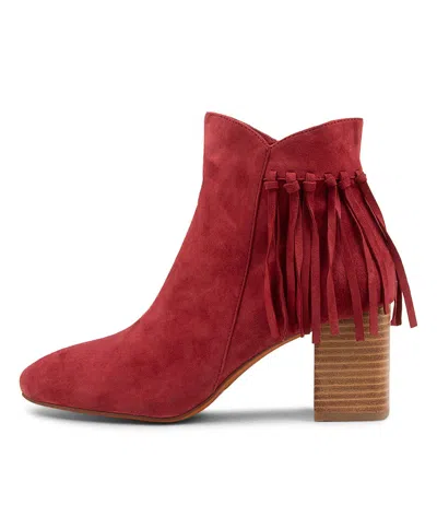 MOLLINI MOLLINI SWALLOW WALNUT SUEDE ANKLE BOOTS WOMENS SHOES CASUAL BOOTS ANKLE