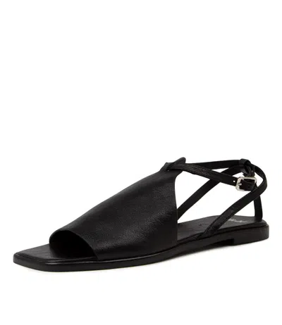 MOLLINI MOLLINI SYIA DK TAN LEATHER WOMENS SHOES CASUAL SANDALS SANDALS FLAT