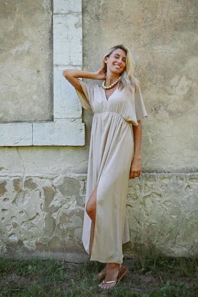 MOLLY BRACKEN WOMEN'S CLOTHES MOLLY BRACKEN T1983DP BEIGE