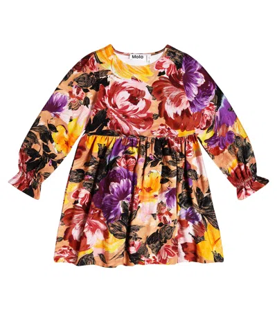 MOLO CAMIE FLORAL COTTON-BLEND DRESS