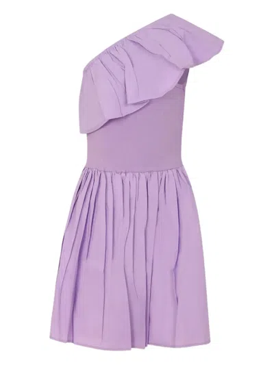 MOLO RUFFLED-DETAILED MIDI DRESS