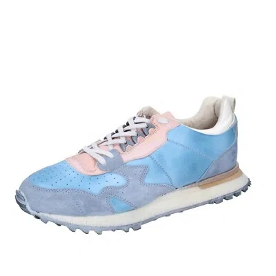 MOMA HERREN SCHUHE MOMA 42 EU SNEAKERS BLAU LEDER WILDLEDER BH245-42