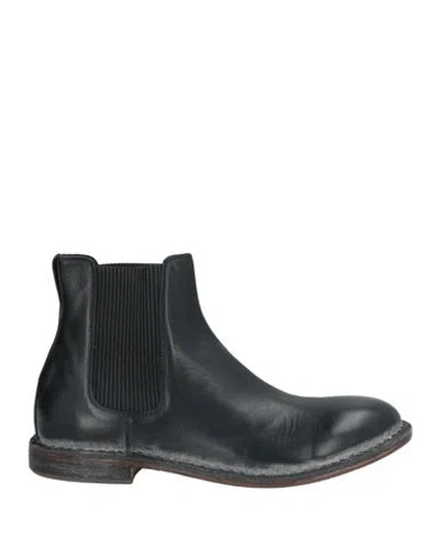 MOMA MOMA MAN ANKLE BOOTS BLACK SIZE 9 CALFSKIN