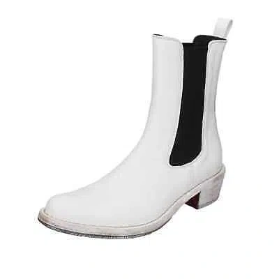 MOMA SHOES WOMEN MOMA ANKLE BOOTS WHITE LEATHER 1CW228-CAP BD489