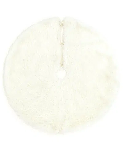 MOMENI MOMENI FURRY TREE SKIRT MODERN SOLID RUG