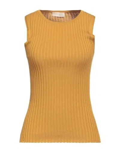 MOMONÍ MOMONÍ WOMAN TOP MUSTARD SIZE M COTTON