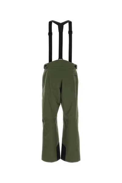 MONCLER ARMY GREEN POLYESTER SKI PANT