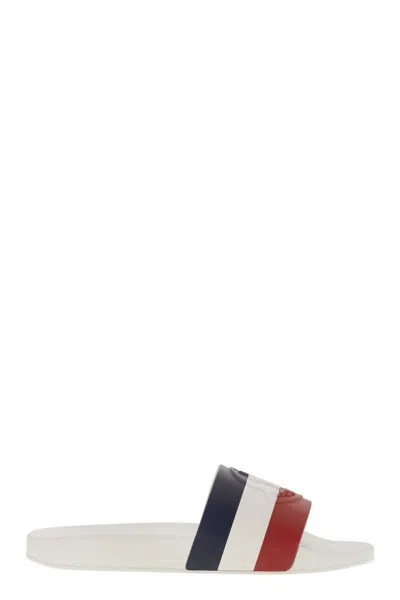 MONCLER MONCLER BASILE - RUBBER SLIDES WITH LOGO