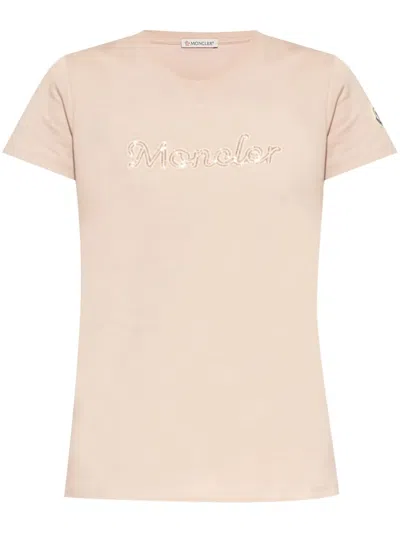 MONCLER BEAD-LOGO T-SHIRT