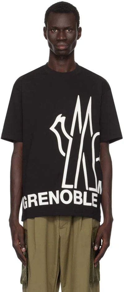 MONCLER BLACK LOGO T-SHIRT