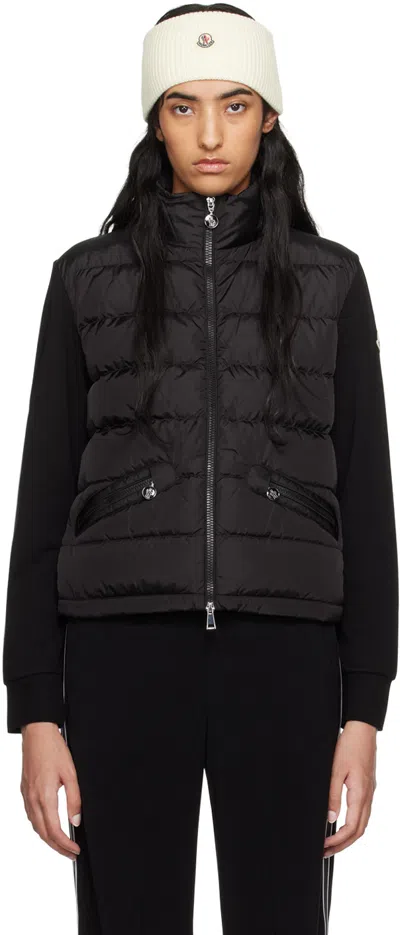 MONCLER BLACK PADDED DOWN JACKET