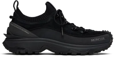 MONCLER BLACK TRAILGRIP LITE3 SNEAKERS