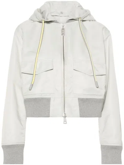 MONCLER BRISEO SATIN BOMBER JACKET