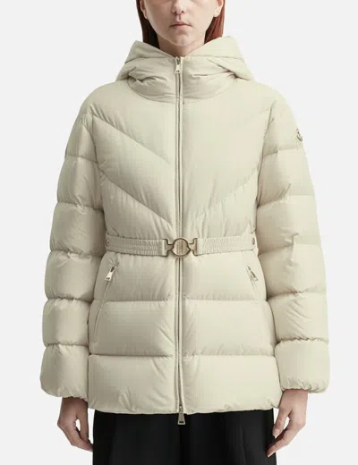 MONCLER BROSSE DIAGONAL-QUILTED HOODED SHORT DOWN JACKET