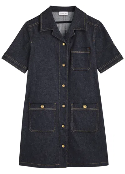 MONCLER MONCLER DENIM SHIRT DRESS