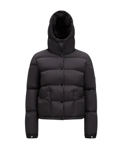 MONCLER MONCLER EBRE LOGO EMBROIDERED BUTTON-UP JACKET