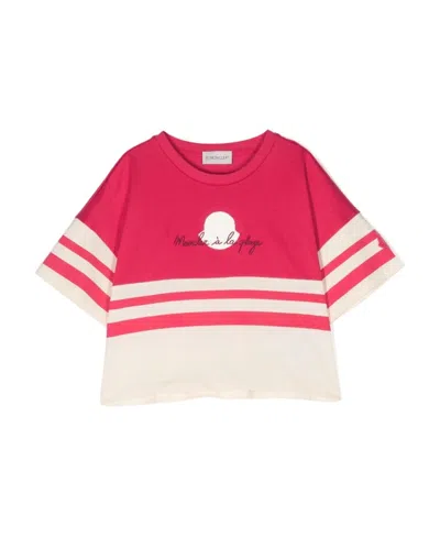 MONCLER EMBROIDERED-LOGO COTTON T-SHIRT