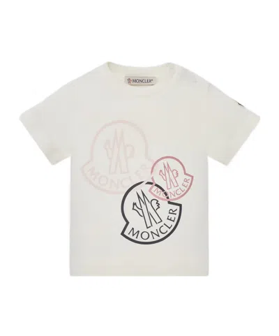 MONCLER MONCLER ENFANT LOGO-EMBROIDERED CREWNECK T-SHIRT