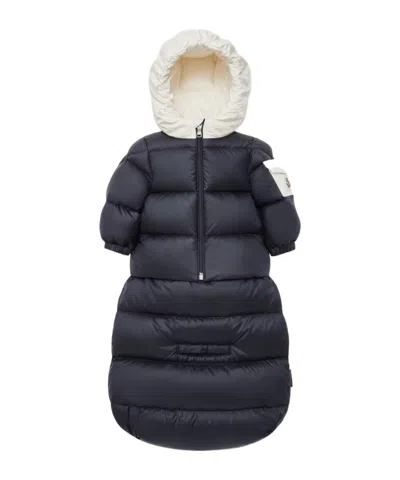 MONCLER MONCLER ENFANT LOGO PATCH DETACHABLE SLEEPING BAG JACKET