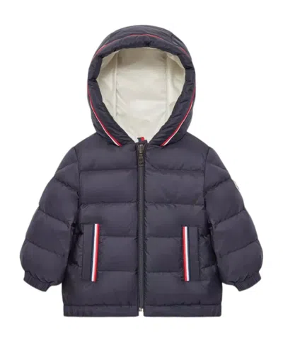 MONCLER MONCLER ENFANT LOGO PATCH HOODED DOWN JACKET