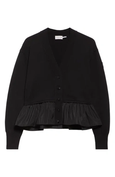 MONCLER MONCLER FLOUNCE HEM CARDIGAN