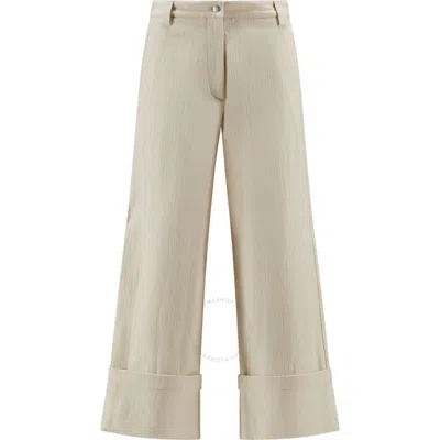 MONCLER MONCLER GENIUS CROPPED COTTON TROUSERS