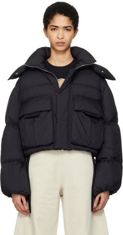 MONCLER GENIUS MONCLER X WILLOW SMITH BLACK KAR DOWN JACKET