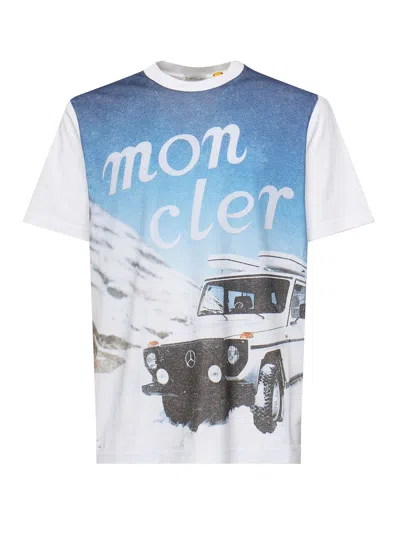 MONCLER GENIUS T-SHIRT WITH FRONT PRINT