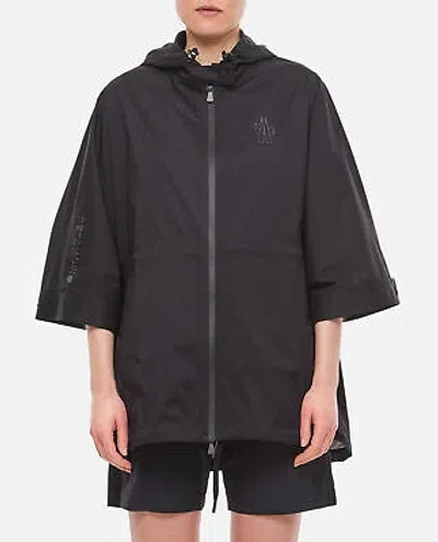 MONCLER MONCLER GRENOBLE BLACK VORASSAY RAINCOAT