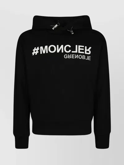 MONCLER HOODED SWEATER DRAWSTRING DETAIL