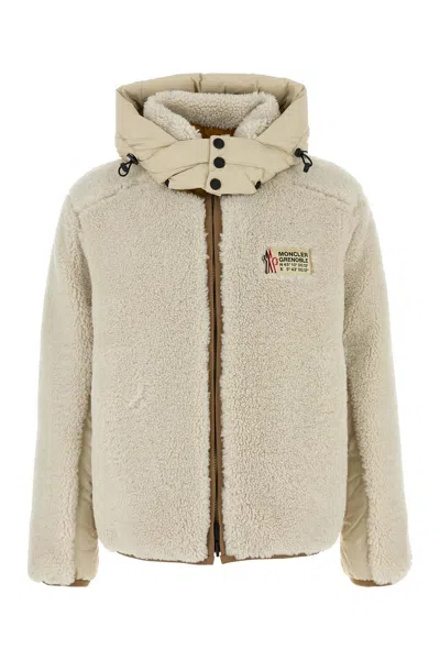 MONCLER IVORY TEDDY WENGI REVERSIBLE DOWN JACKET